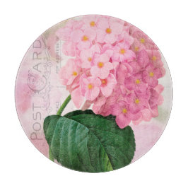 Ronde roze hydrangea snijplank