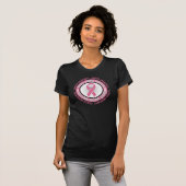 Ronde roze Logo borstkanker Overleving T-shirt (Voorkant volledig)