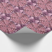 Ronde roze wijn cadeaupapier (Hoek)