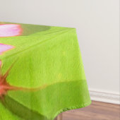 Ronde Roze Zinnia in de zomertuin Tafelkleed (Voorbeeld)