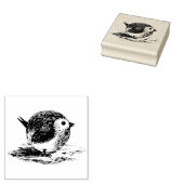 Ronde  rubberen kunststempel rubberstempel (Gestempeld)