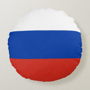 Ronde Russische vlag (Rusland) Rond Kussen