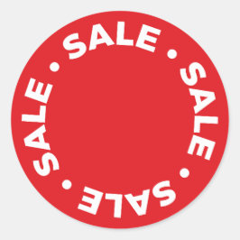 Ronde Sale.Sale. Rode Stickers