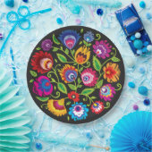 Ronde samenstelling Poolse folklore Papieren Bordje (Feest)