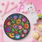 Ronde samenstelling Poolse folklore Papieren Bordje (Feest)
