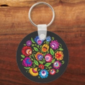 Ronde samenstelling Poolse folklore Sleutelhanger (Voorkant)