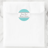 Ronde schattige dank u stickers voor bruiloft guns (Tas)