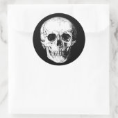 Ronde schedel stickers (Tas)