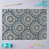 Ronde Seashell Mozaïek Achtergrond Patroon Decoupa Tissuepapier (Craft)