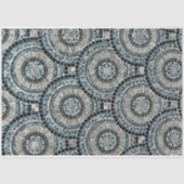 Ronde Seashell Mozaïek Achtergrond Patroon Decoupa Tissuepapier (Voorkant)