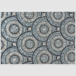 Ronde Seashell Mozaïek Achtergrond Patroon Decoupa Tissuepapier