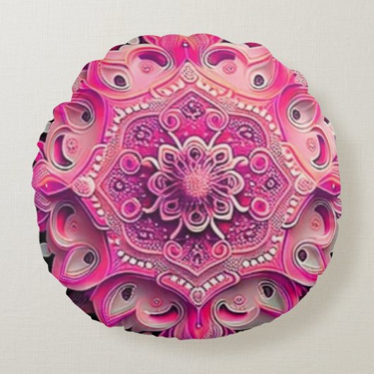 Ronde Sierkussen (16 inch) Rond Kussen (Voorkant)