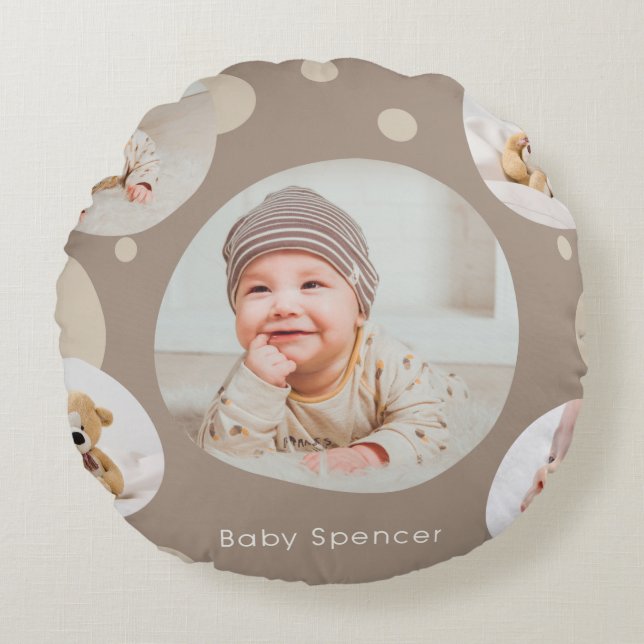 Ronde Sierkussen (16 inch) Rond Kussen (Voorkant)