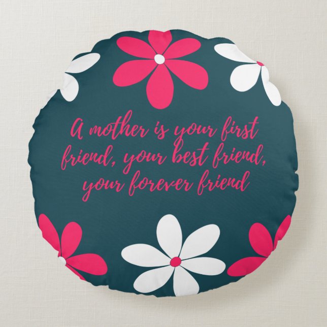 Ronde Sierkussen (16 inch) Rond Kussen (Voorkant)