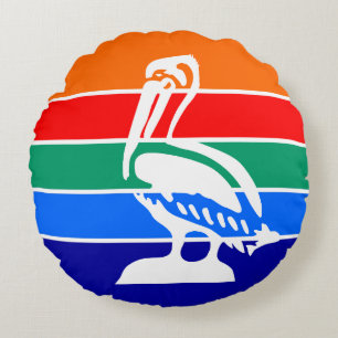 Ronde Sierkussen met de vlag van Sint-Petersburg Rond Kussen