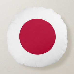 Ronde Sierkussen met Japanse vlag Rond Kussen