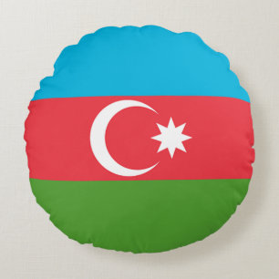 Ronde Sierkussen met vlag van Azerbeidzjan Rond Kussen