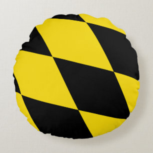 Ronde Sierkussen met vlag van München Rond Kussen