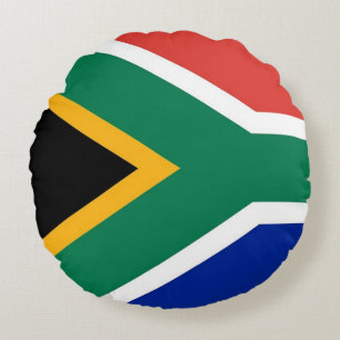 Ronde Sierkussen met Zuid-Afrikaanse vlag Rond Kussen