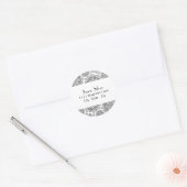 Ronde Silver Flame Adresetiketten Sticker (Envelop)