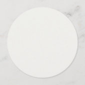 Ronde Sjabloon van het Wuwvoermenu Seaside Garden Kaart (Achterkant)