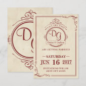 Ronde  Sla de datum op Kaart (Voorkant / Achterkant)