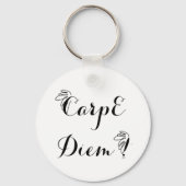 Ronde sleutelhanger 1 Carpe Diem (Voorkant)