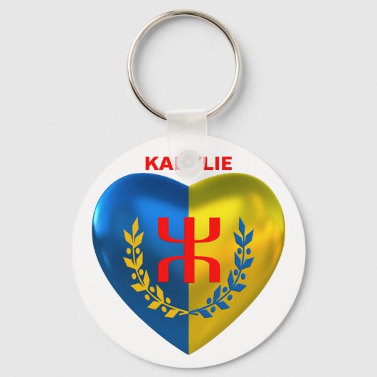 Ronde sleutelhanger, KABYLIE 2972 Sleutelhanger (Voorkant)