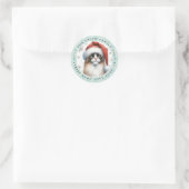 Ronde Sneeuwschoenkat Stickers (Tas)