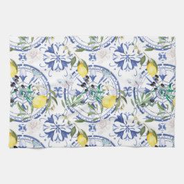 Ronde, , Spaanse tegel, middellandse zee, citroen, Theedoek