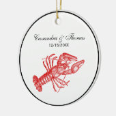 Ronde Sq lijsten Keramisch Ornament (Links)