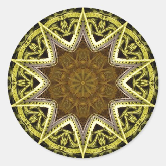 Ronde Ster Sticker (Voorkant)