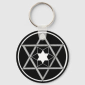 Ronde ster van David Sleutelhanger (Voorkant)