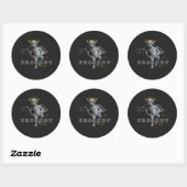 Ronde sticker (Vel)