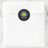Ronde sticker (Tas)