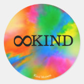 ∞ RONDE STICKER (Voorkant)