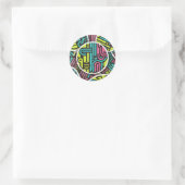 ronde sticker (Tas)