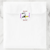 Ronde sticker (Tas)