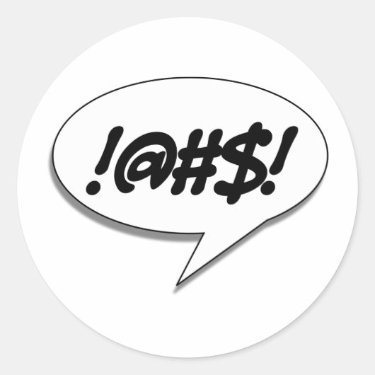 !@#$! RONDE STICKER (Voorkant)