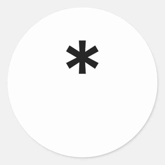 * RONDE STICKER (Voorkant)