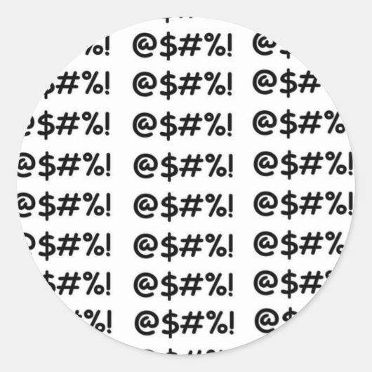 @$#% RONDE STICKER (Voorkant)