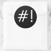 #! RONDE STICKER (Tas)