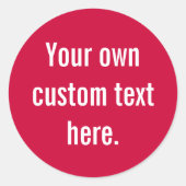 Ronde sticker (Voorkant)