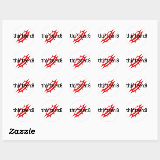 Ronde sticker (Vel)