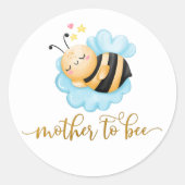Ronde Sticker Baby shower (Voorkant)