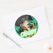 Ronde Sticker Cassidy (Envelop)