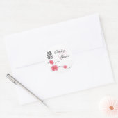 Ronde Sticker Cherry Blossom Dubbel Geluk (Envelop)