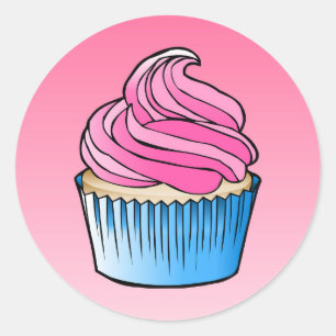 Ronde sticker Cup Cake Classic