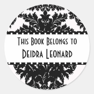 Ronde Sticker-Dit boek behoort tot Sticker