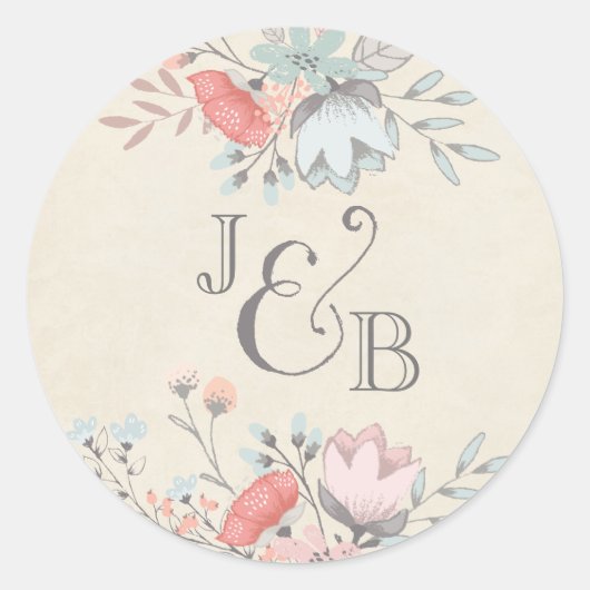 RONDE STICKER |  Fiets Bruiloft Collectie (Voorkant)